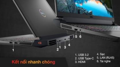 Laptop Dell G15-5511 (Intel Core i5-11260H/ 8GB/ SSD 256GB NVME/ VGA 3050 4GB/ 15,6 inch FHD IPS)