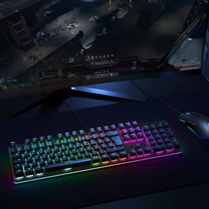Bàn Phím Cơ Gaming Aukey KM-G12 LED RGB