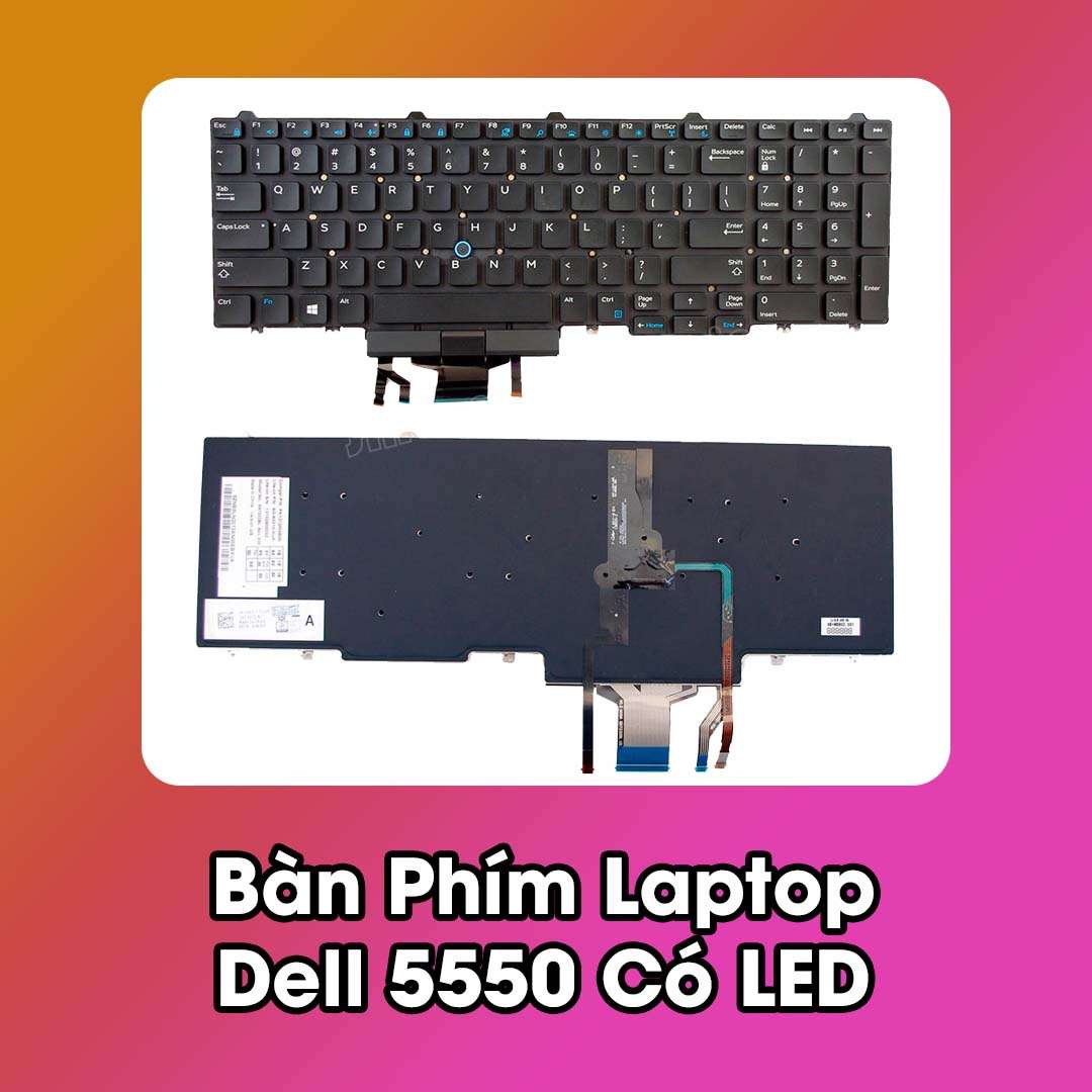 Bàn Phím Laptop Dell 5550 Có LED