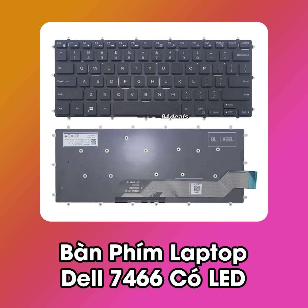 Bàn Phím Laptop Dell 7466 Có LED