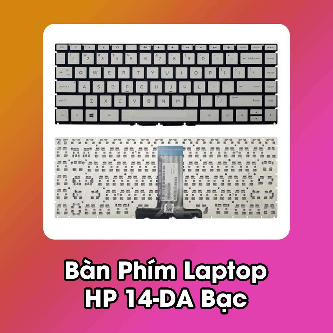 Bàn Phím Laptop HP 14-DA Bạc