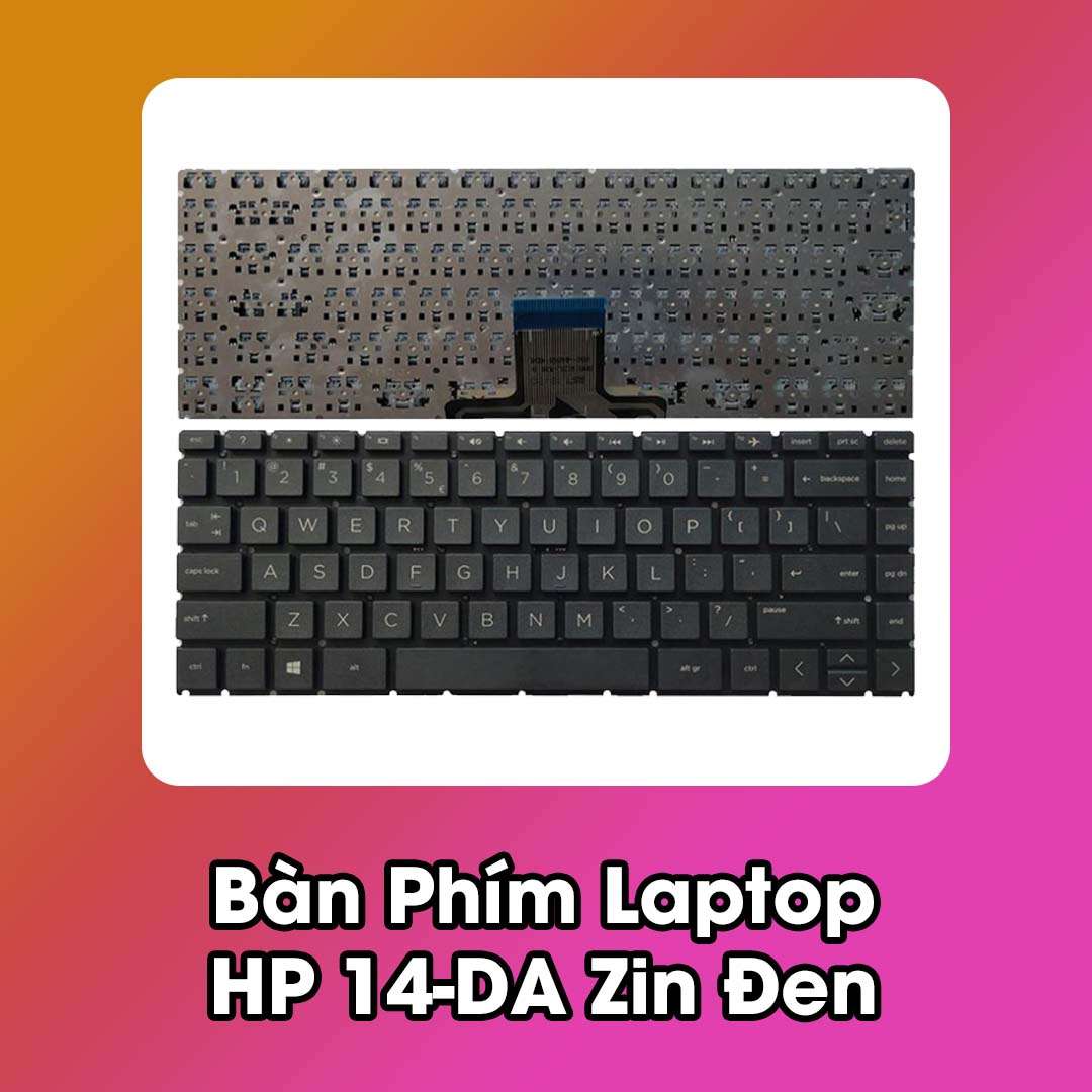 Bàn Phím Laptop HP 14-DA Zin Đen