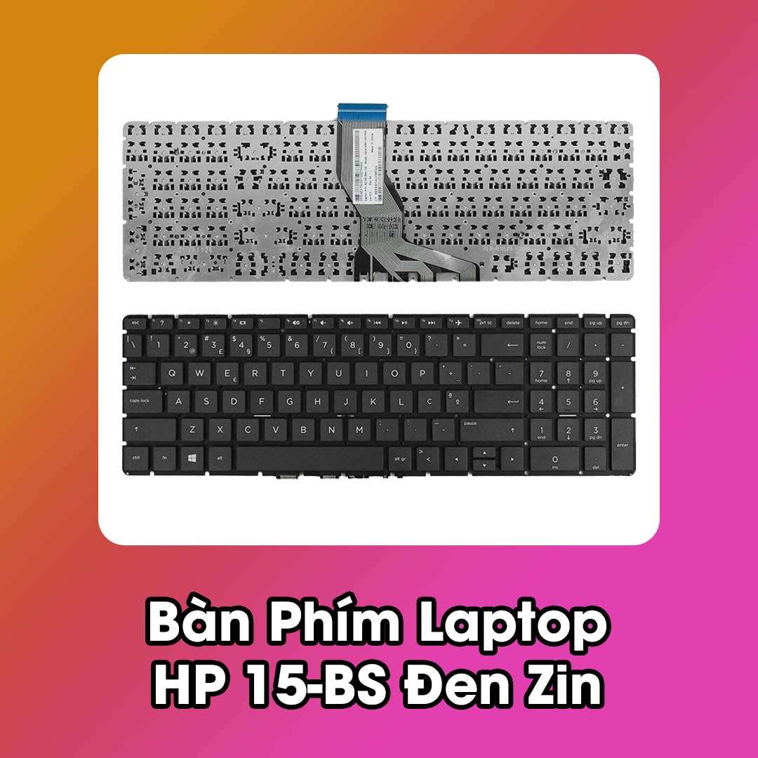 Bàn Phím Laptop HP 15-BS Đen Zin