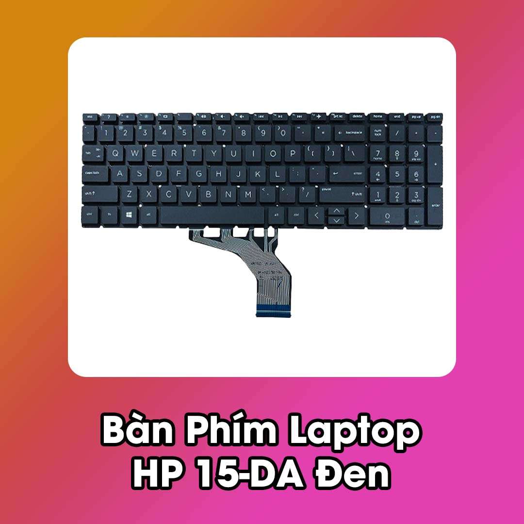 Bàn Phím Laptop HP 15-DA Đen