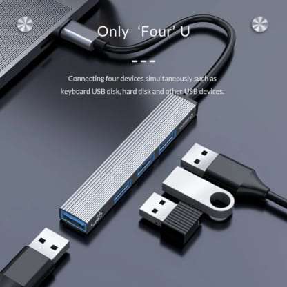 Bộ Chia USB Type-C Ra 4 Cổng USB 3.0 ORICO (3)