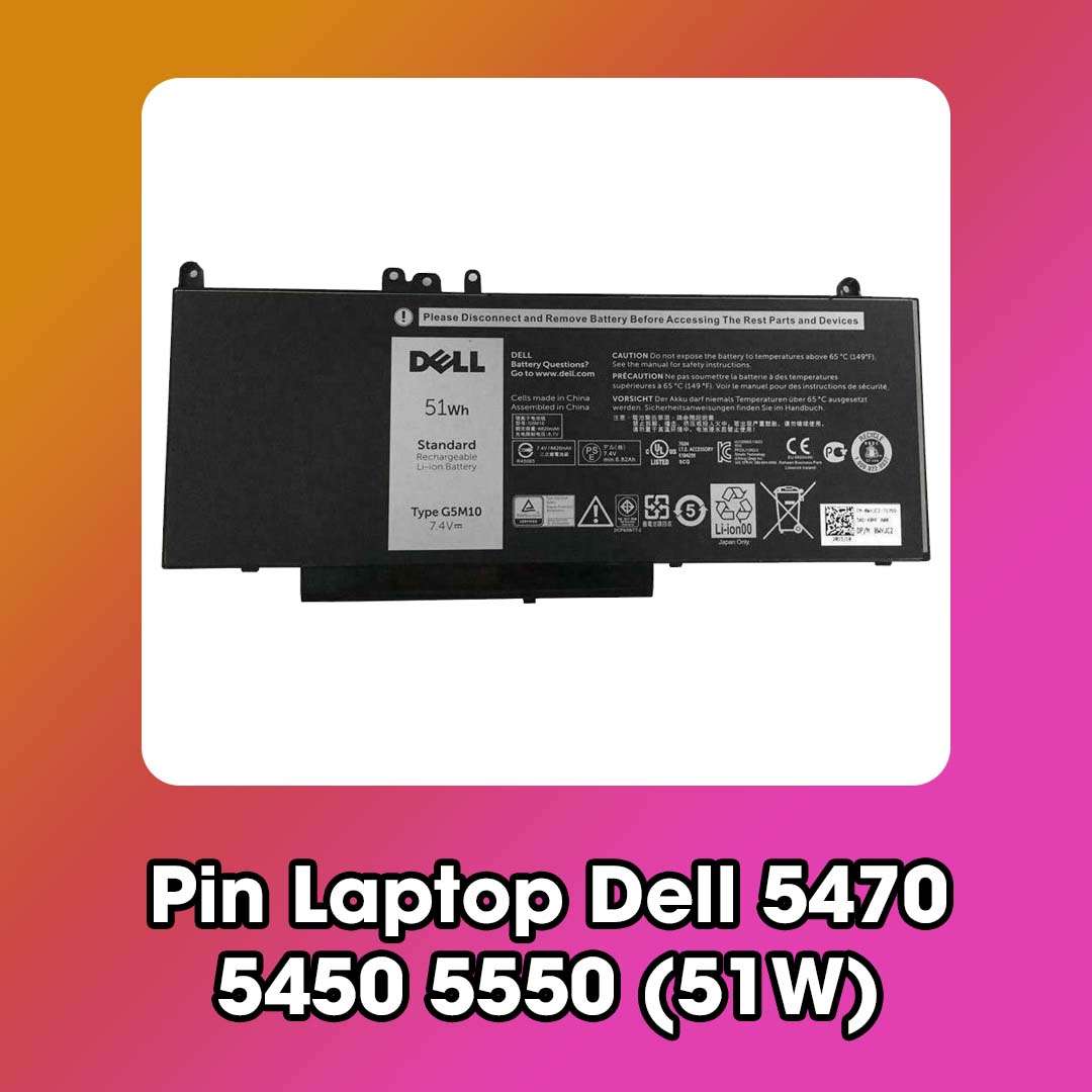 Pin Laptop Dell 5470 5450 5550 (51W)