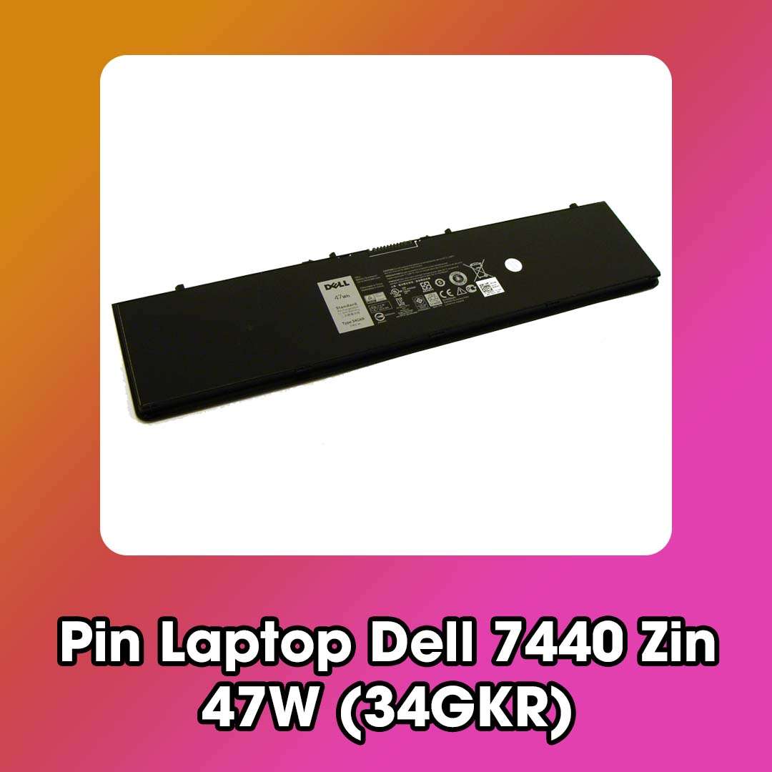 Pin Laptop Dell 7440 Zin 47W (34GKR)