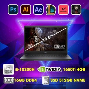 Laptop Dell Gaming G5 5500 (Intel Core i5-10300H | Ram 16GB | SSD 512GB | GTX 1650Ti 4GB | 15.6" FHD IPS)