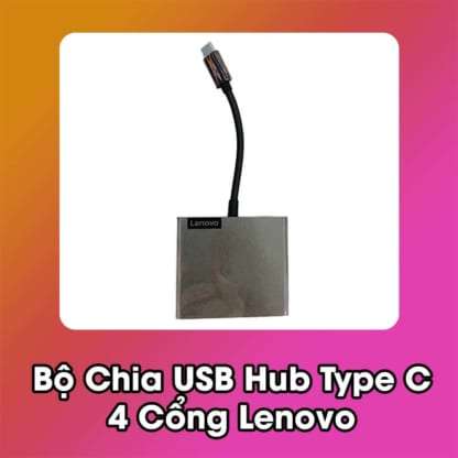 Bộ Chia USB Hub Type C 4 Cổng Lenovo