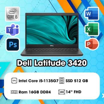 Dell Lattiude 3420 i5 1135g7 ram 16 ssd 512