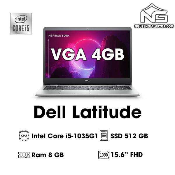 Laptop Dell Inspiron 5593 (Intel Core i5-1035G1 Ram 8GB SSD