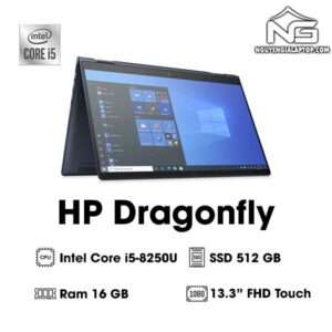 Laptop HP Elitebook Dragonfly (Intel Core i5-8250U | Ram 16GB | SSD 512GB | Màn hình 13.3 inch FHD xoay gập cảm ứng)