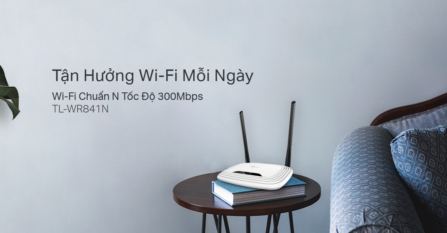 Router tl wr841n wi fi chuẩn n tốc Độ 300 mbps (1)