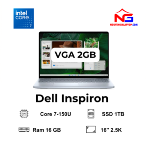 Laptop Dell Inspiron 16 5640 Core7 150U/RAM 16GB/SSD 1TB/ MÀN16" 2.5K/Nvidia GeForce MX570A 2GB/Win11