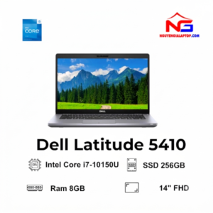 Dell Latitude 5410 CPU i7-10150U/ Ram 8GB/ Ổ SSD 256GB/ Màn 14 inchs FHD