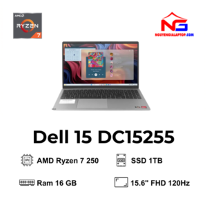 Laptop Dell 15 DC15255 R7 7730U/16GB/1TB/15.6"FHD/Win11/Office Home 2024