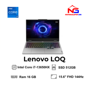 Laptop Lenovo LOQ Intel Core i7-13650HX | RTX 5050 8GB GDDR7 | 15.6 inch FHD 144Hz| 16GB | 512GB | Windows 11 Home | Xám