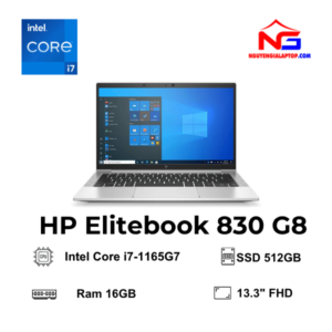 Laptop HP Elitebook 830 G8 (Intel Core i7-1165G7 | Ram 16GB | SSD 512GB | Màn hình 13.3 inch FHD) (Sao chép)