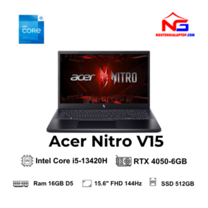 Laptop Acer Gaming Nitro V ANV15  (i5 13420H, 16GB, 512GB, RTX 4050 6GB, Full HD 144Hz, Win11)