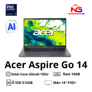 Laptop Acer Aspire Go 14 AI - Intel Core Ultra 5 115U/16GB/512GB/14" FHD+/Win11